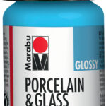 Marabu verf 'Porcelein en Glas', glanzend, 15 ml, lichtblauw