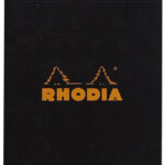 RHODIA schrijfblok no. 11, DIN A7, geruit, zwart