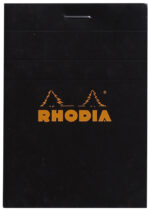 RHODIA schrijfblok no. 11, DIN A7, geruit, zwart