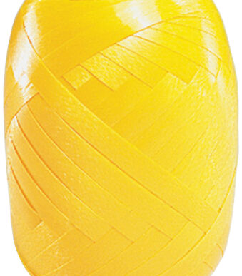 SUSY CARD krullint op eivormige bol, glad, 5 mm x 20 m, geel
