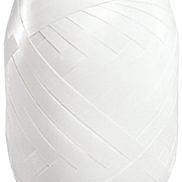 SUSY CARD krullint op eivormige bol, glad, 5 mm x 20 m, wit