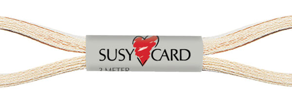 SUSY CARD geschenklint 'Easy', 6 mm x 3 m, champagne
