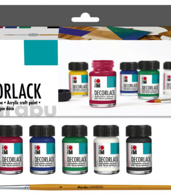 Marabu Acryllack Decorlack, startersset, 6 x 15 ml