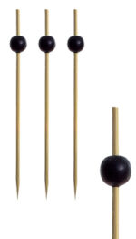 PAPSTAR Fingerfood-spies ´Black Pearl´, lengte: 125 mm, bamboe