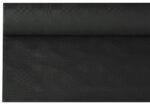 PAPSTAR damast-tafelkleed, (B)1,2 x (L)8 m, zwart