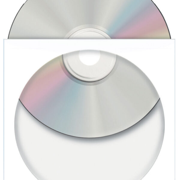 HERMA CD-/DVD-papieren mapje, met venster, wit