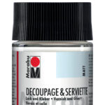 Marabu servetten-lak en lijm, mat, 50 ml, in glas