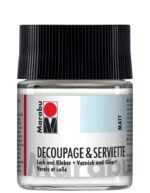 Marabu servetten-lak en lijm, mat, 50 ml, in glas