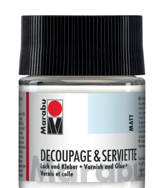 Marabu servetten-lak en lijm, mat, 50 ml, in glas
