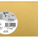 Pollen by Clairefontaine briefkaart 82 x 128 mm, goud