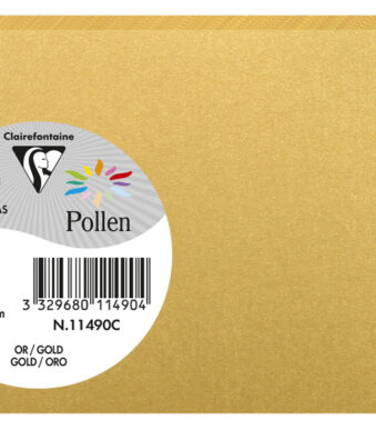 Pollen by Clairefontaine briefkaart 82 x 128 mm, goud