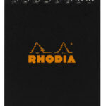 RHODIA notitieblok met spiraal No. 11, DIN A7, geruit, zwart