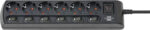 brennenstuhl stopcontactenlijst apart schakelbaar, zwart, 6-voudig