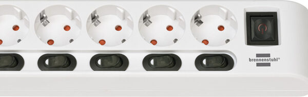 brennenstuhl stopcontactenlijst apart schakelbaar, wit, 6-voudig