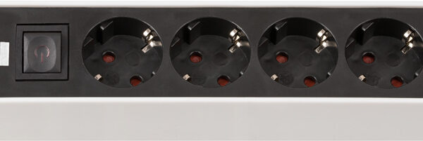 brennenstuhl stekkerdozenlijst Ecolor, 4-voudig, wit/zwart