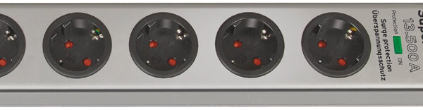 brennenstuhl stekkerdozenlijst ´Super-Solid´, 5-voudig, zilver