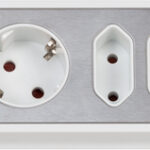 brennenstuhl estilo hoek-stopcontactenlijst, zilver/wit