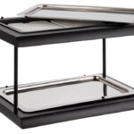 APS Buffetvitrine DUBBELDEKKER GN 1/1, zwart