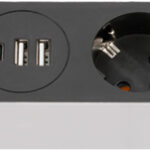 brennenstuhl stopcontactenlijst, 5-voudig, grijs/zwart