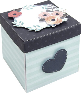 folia uitvouwdoos-knutselset 'Romantiek'