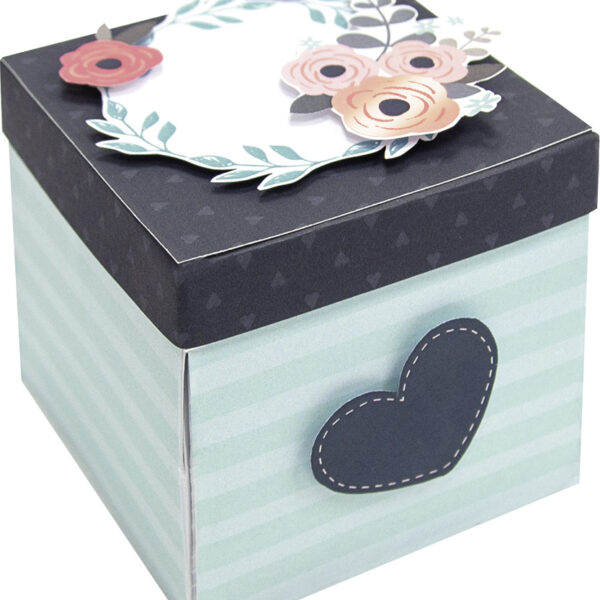 folia uitvouwdoos-knutselset 'Romantiek'