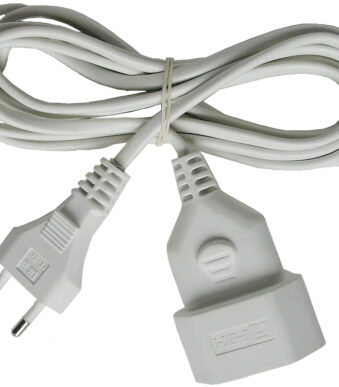 brennenstuhl verlengkabel, eurostekker, wit, 3 m