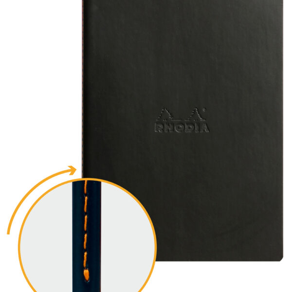 RHODIA notitieschrift RHODIARAMA, DIN A5, gelinieerd, zwart