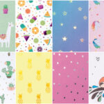 folia designpapierblok 'Hotfoil II', DIN A4, 165g/m2, 12 vel