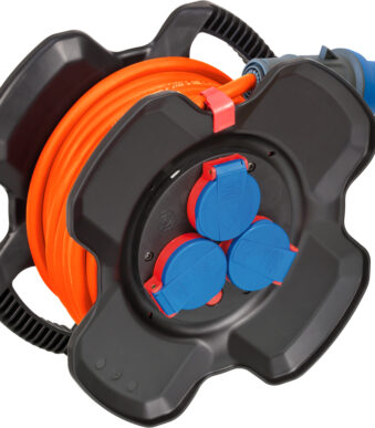 brennenstuhl rubberen-kabelhaspel X-Gum CEE IP 44, oranje