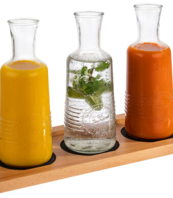 APS buffetplank voor karaffen, naturel eiken