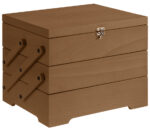 APS Buffetbox SEWING BASKET, donker eiken