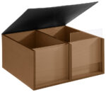 APS Buffetbox TOAST BOX, 360 x 335 x 175 mm, donker eiken