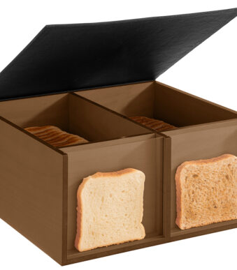 APS Buffetbox TOAST BOX, 360 x 335 x 175 mm, donker eiken