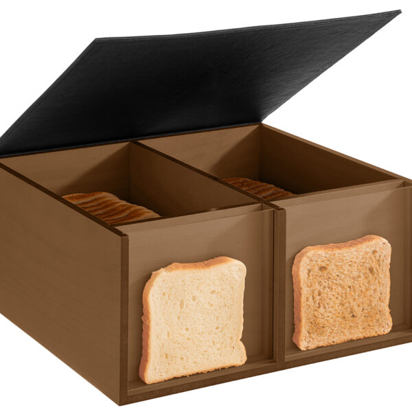 APS Buffetbox TOAST BOX, 360 x 335 x 175 mm, donker eiken