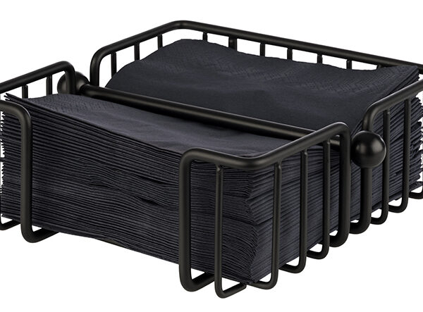 APS servettenhouder URBAN, metaal, zwart