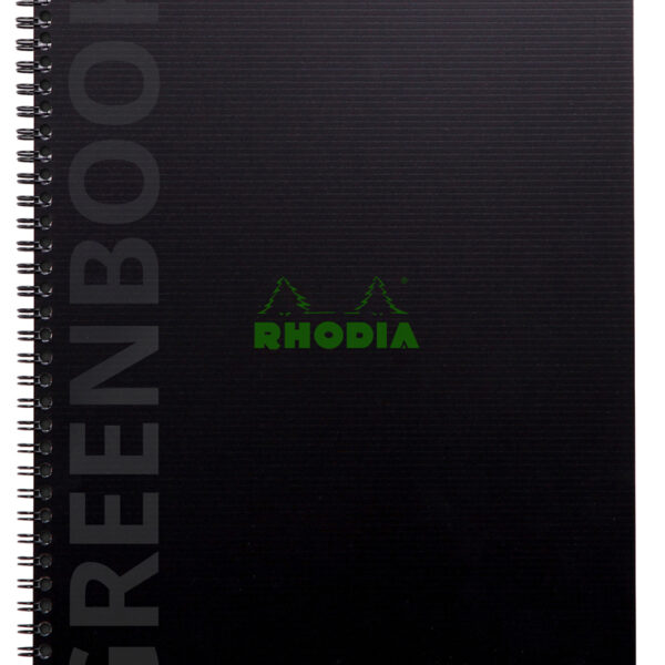 RHODIA collegeblok GREENBOOK, DIN A4+, geruit, zwart
