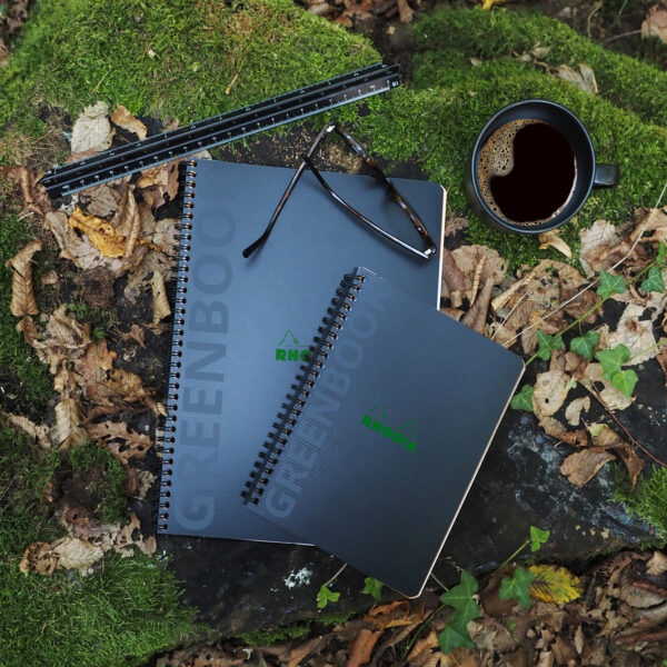 RHODIA collegeblok GREENBOOK, DIN A4+, geruit, zwart