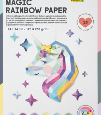 folia regenboogpapier blok MAGIC RAINBOW, 240 x 340 mm