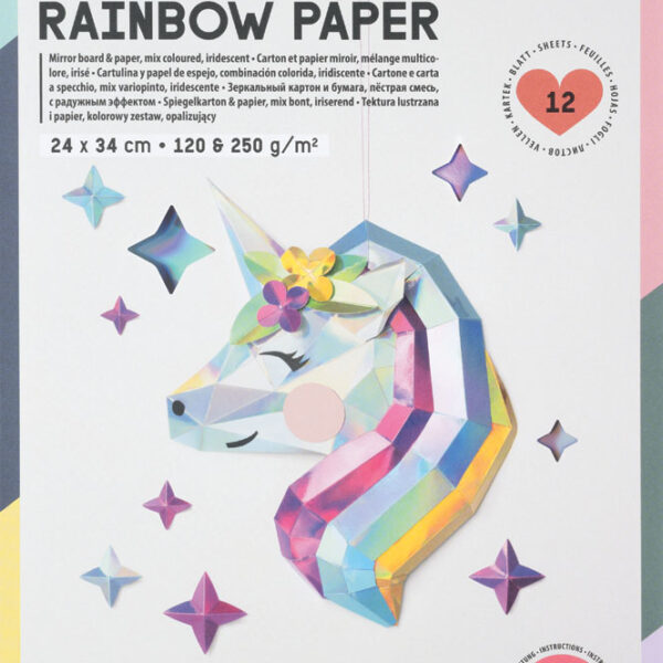 folia regenboogpapier blok MAGIC RAINBOW, 240 x 340 mm