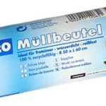 STARPAK afvalemmerzakken LDPE, 30 liter, grijs