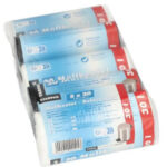 STARPAK afvalemmerzak HDPE, 30 liter, 2x zwart en 3x wit