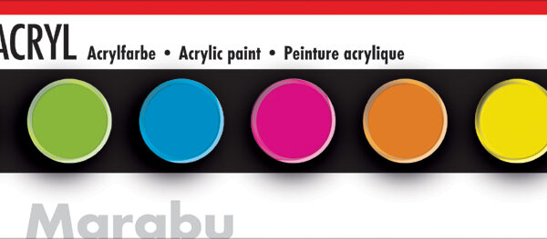 Marabu acrylverf-set 'NEON', 6 x 3,5 ml
