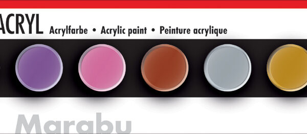 Marabu acrylverf-set 'METALLIC', 6 x 3,5 ml