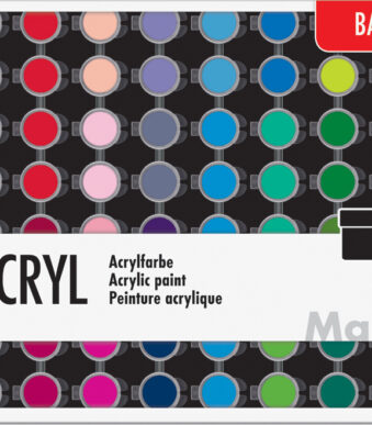 Marabu acrylverf-set 'BASIC', 32 x 3,5 ml / 2 x 59 ml