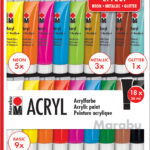 Marabu acrylverf-set 'EFFECT', 18 x 36 ml