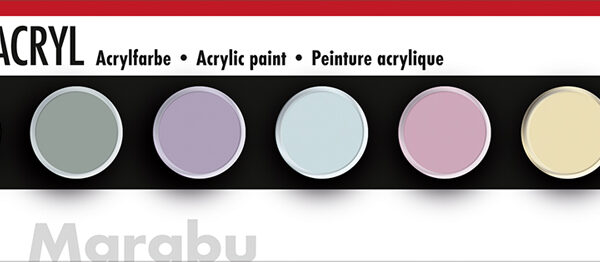 Marabu acrylverf-set 'PASTEL', 6 x 3,5 ml