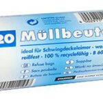 STARPAK afvalemmerzakken LDPE, 60 liter, wit