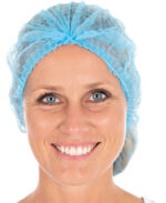 HYGONORM PP-clip-on haarnetje Eco, diameter: 500 mm, blauw