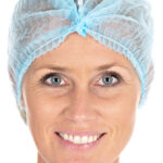 HYGOSTAR PP-clip-on haarnetje Detect, diameter: 500 mm, blauw