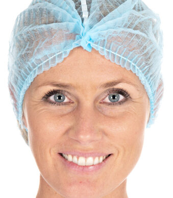 HYGOSTAR PP-clip-on haarnetje Detect, diameter: 500 mm, blauw